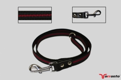 Vodtíko Torronto Fine s Gumou Premium Černo Červené 150cm
