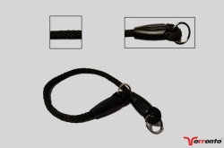 Pletený lanový obojek Torronto Černý 12mm  