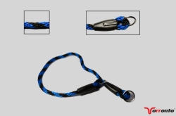 Pletený lanový obojek Torronto Modro Černý 10mm 
