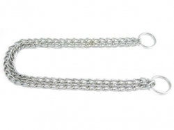 Řetízkový stahovací obojek dvořadý 2mm/ 40cm 
