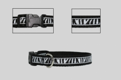 Obojek Torronto Stuha Bílá Zebra small