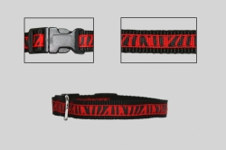 Obojek Torronto Stuha Červená Zebra small