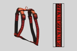 Postroj Torronto Stuha Červená Zebra č.6