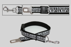 Zádržný pás Torronto zebra černá